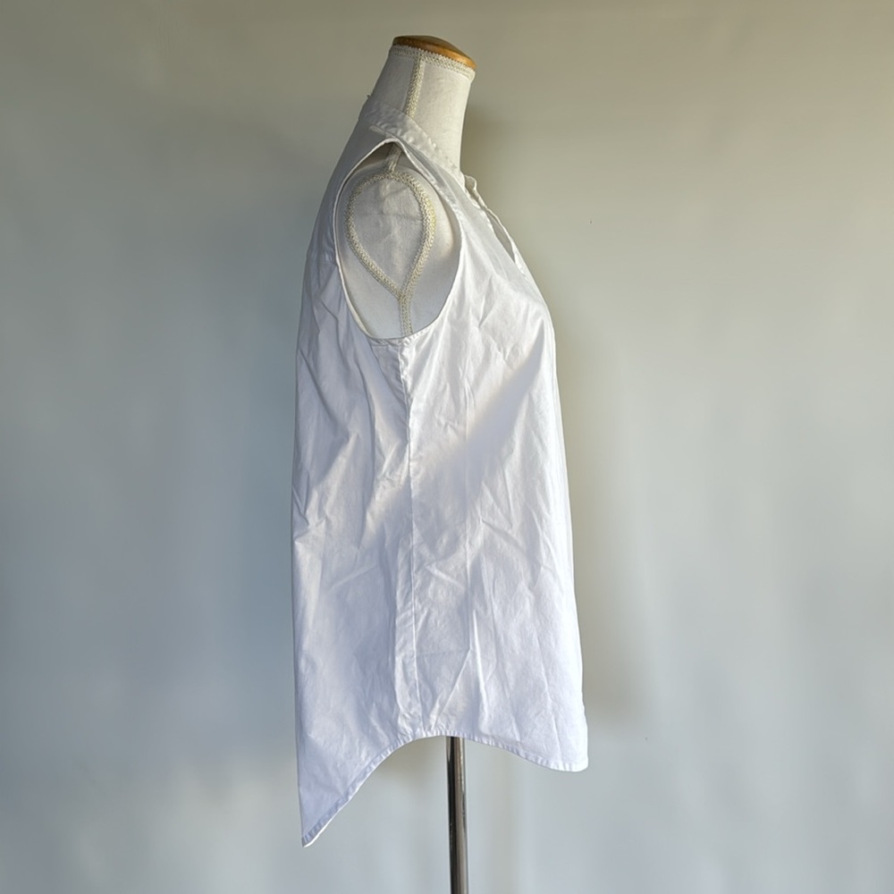 Eileen Fisher Sleeveless Poplin Top - sz S - Picture 2 of 6